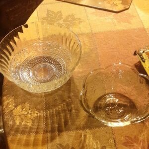 Elegant Clear Glass Bowl Set